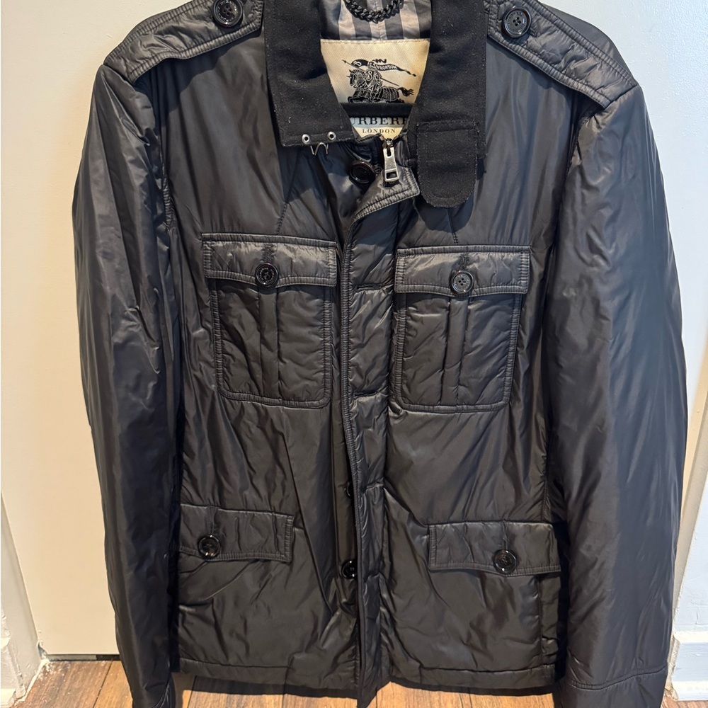 Burberry Charcoal Men's Military Jacket